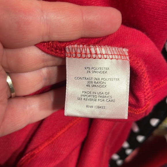 FERVOUR 3X polka dot swing skirt skater dress belted black & red - Picture 4 of 8